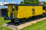 CNW 10515, ex CGW 616 Caboose on display at Clinton County Historical Museum at Riverview Park